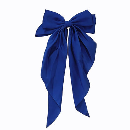 Haarschleifen für Frauen Königsblau – Große Satin-Haarschleifen-Clips für elegante Looks