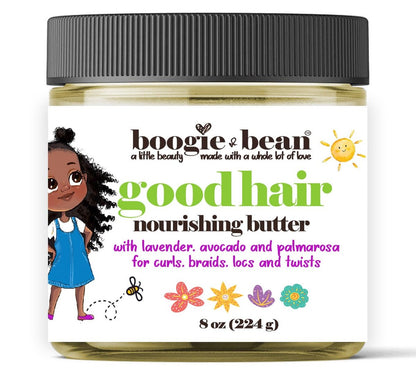 Boogie and Bean Good Hair Oil für Babys und Kinder – natürliche Haarpflege für schwarze Babys, Kleinkinder und Kinder, Feuchtigkeitsspray für Haare, Zöpfe und Twists