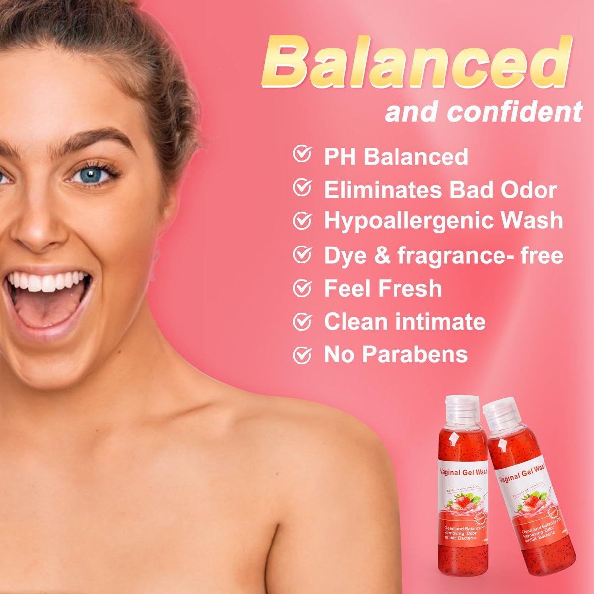 Feminine Wash, Yoni Oil & Yoni Seifen Set für Frauen – Yoni Waschung für vaginales pH-Gleichgewicht und Geruchsbeseitigung – 30 ml feuchtigkeitsspendendes Yoni-Öl, 150 ml Duschgel & 100 g Seifenstück