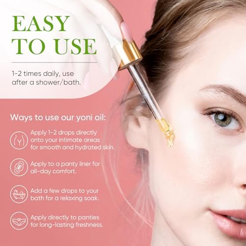 Feminine Wash, Yoni Oil & Yoni Seifen Set für Frauen – Yoni Waschung für vaginales pH-Gleichgewicht und Geruchsbeseitigung – 30 ml feuchtigkeitsspendendes Yoni-Öl, 150 ml Duschgel & 100 g Seifenstück