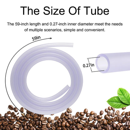 Einlauf-Kit mit 5-Fuß-Schlauch für Kaffeeeinläufe zu Hause – Kolon-Reinigungsset mit Schlauch, Aufsätzen, Klemme und Haken (2 L, Lila, Gummi)