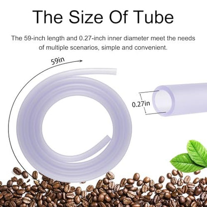 Einlauf-Kit mit 5-Fuß-Schlauch für Kaffeeeinläufe zu Hause – Kolon-Reinigungsset mit Schlauch, Aufsätzen, Klemme und Haken (2 L, Lila, Gummi)