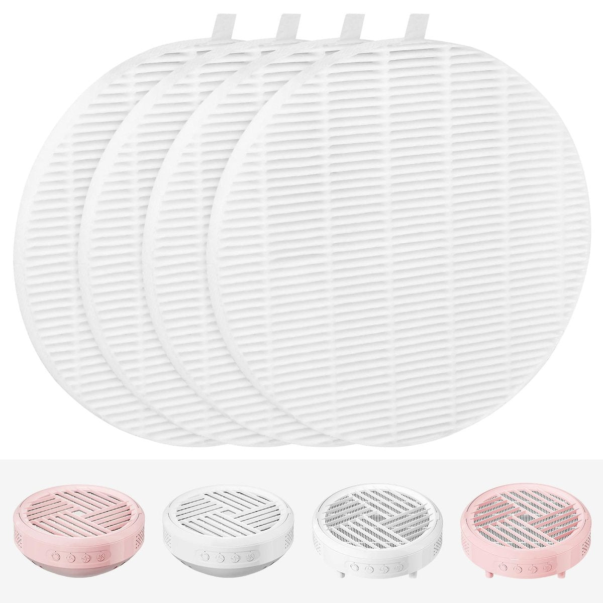 KTNAid 4er-Pack Ersatzfilter kompatibel mit MelodySusie HPro/SProR Nagelstaubsauger – Wiederverwendbare Nachfüllfilter für Zuhause und Nagelstudios