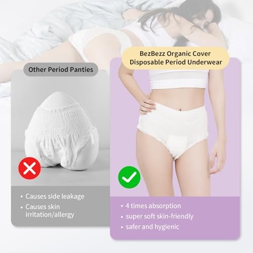 Bio-Baumwoll-Einweg-Damenbinden für sensible Haut, Wochenbettwindeln, Inkontinenzeinlagen, 360° auslaufsicher, für starke Menstruation über Nacht, Größe L/XL, 10 Stück