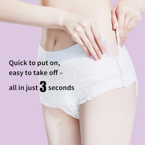 Bio-Baumwoll-Einweg-Damenbinden für sensible Haut, Wochenbettwindeln, Inkontinenzeinlagen, 360° auslaufsicher, für starke Menstruation über Nacht, Größe L/XL, 10 Stück