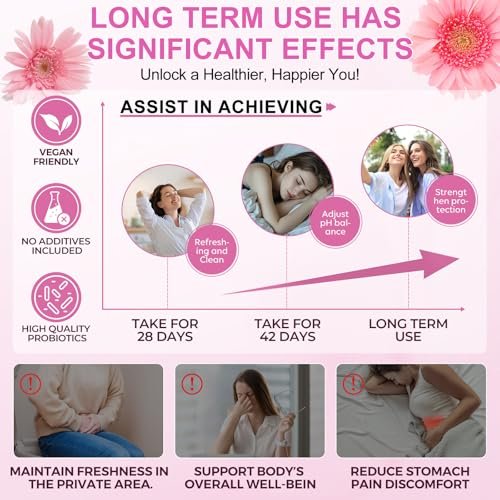 Vaginale Probiotika für Frauen – pH-Balance, feminine Balance Gummibärchen mit Ananasgeschmack – 60 Stück