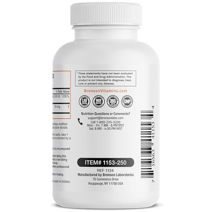 Bronson Vitamin K2 (MK7) mit D3 Extra Stark - Knochen- und Herzgesundheit, nicht gentechnisch verändert - 10.000 IE Vitamin D3 & 120 mcg Vitamin K2 MK-7 - leicht zu schlucken - 250 Kapseln