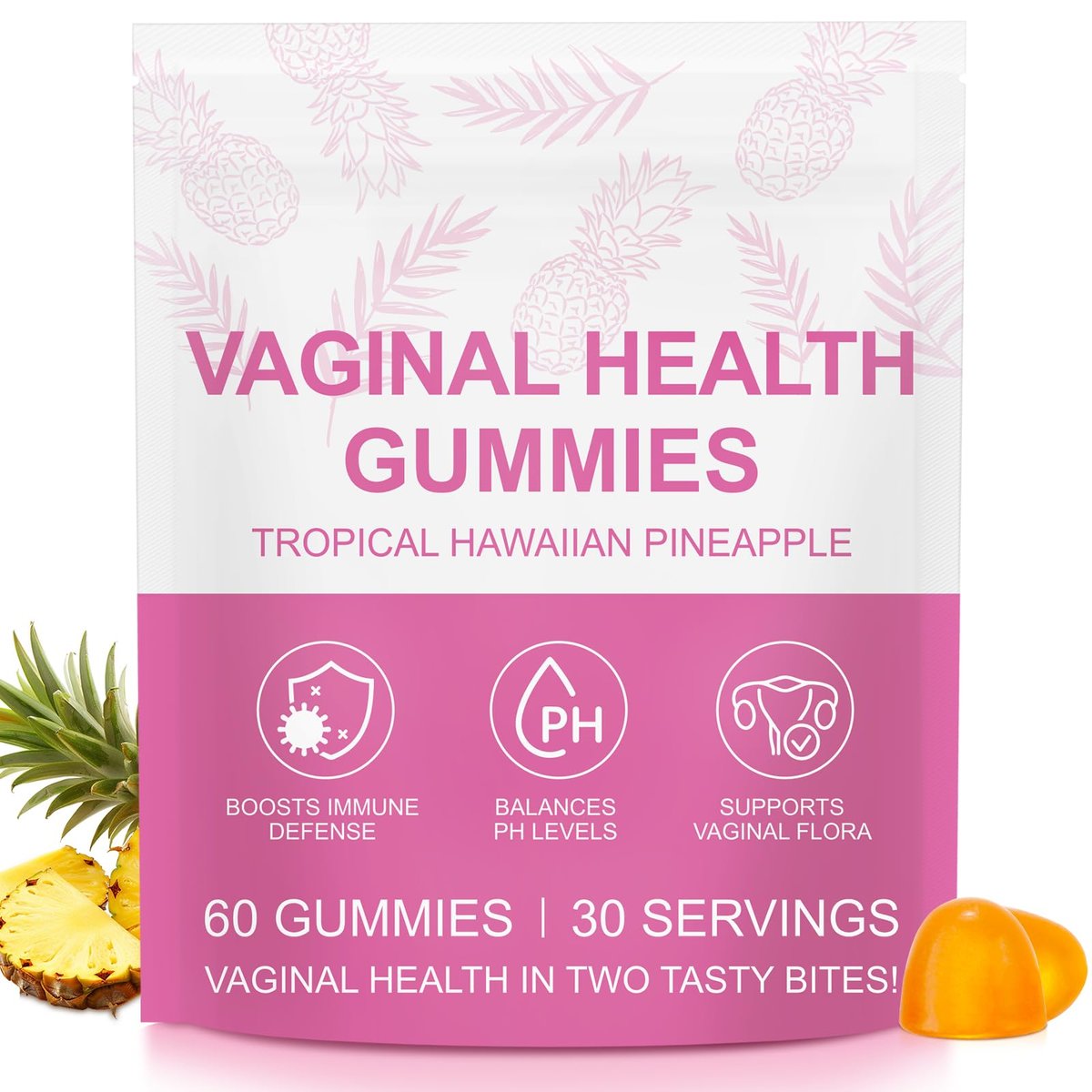 Premium Feminine Balance Gummies – Vital Vaginal Probiotika für Frauen, Probiotische Gummis für die pränatale & postnatale Zeit – Unterstützung für Verdauung, pH-Gleichgewicht, Darmgesundheit & Immunsystem