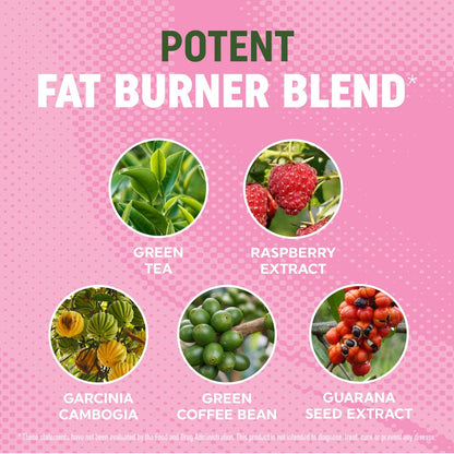 Frauen Fatburner Gummibärchen zur Gewichtsabnahme | Grüner Tee, Grüne Kaffeebohne, Garcinia Cambogia & Ketone | Fatburner für Frauen | Nahrungsergänzungsmittel mit grünem Tee | 60 Stück