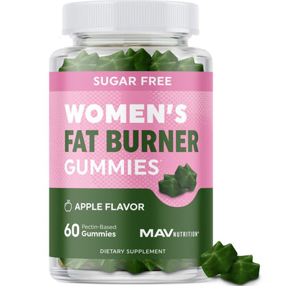 Frauen Fatburner Gummibärchen zur Gewichtsabnahme | Grüner Tee, Grüne Kaffeebohne, Garcinia Cambogia & Ketone | Fatburner für Frauen | Nahrungsergänzungsmittel mit grünem Tee | 60 Stück
