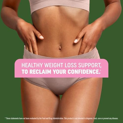 Frauen Fatburner Gummibärchen zur Gewichtsabnahme | Grüner Tee, Grüne Kaffeebohne, Garcinia Cambogia & Ketone | Fatburner für Frauen | Nahrungsergänzungsmittel mit grünem Tee | 60 Stück