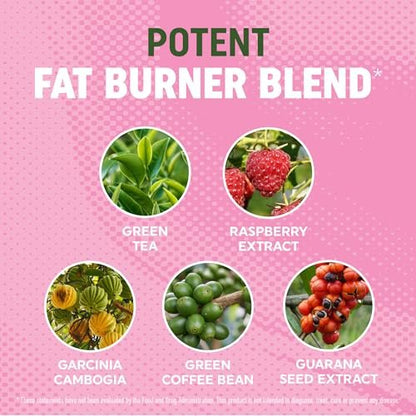 Frauen Fatburner Gummibärchen zur Gewichtsabnahme | Grüner Tee, Grüne Kaffeebohne, Garcinia Cambogia & Ketone | Fatburner für Frauen | Nahrungsergänzungsmittel mit grünem Tee | 60 Stück