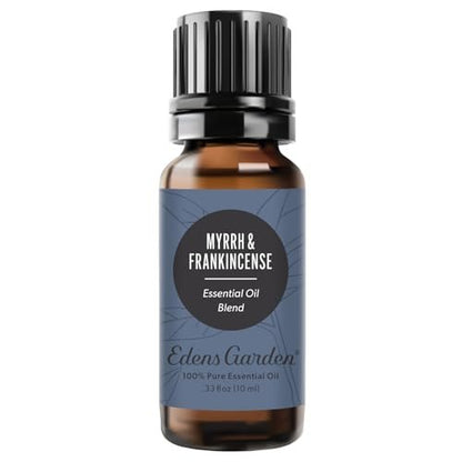Edens Garden Myrrhe & Weihrauch Ätherisches Öl Blend – 100% rein, premium, unverdünnt, therapeutisch, für Haut und Gesicht, kindersicher, 10 ml (0,33 fl oz)