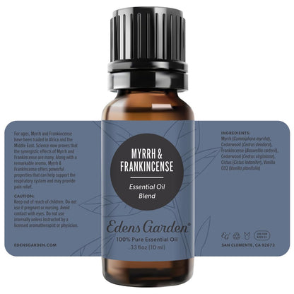 Edens Garden Myrrhe & Weihrauch Ätherisches Öl Blend – 100% rein, premium, unverdünnt, therapeutisch, für Haut und Gesicht, kindersicher, 10 ml (0,33 fl oz)