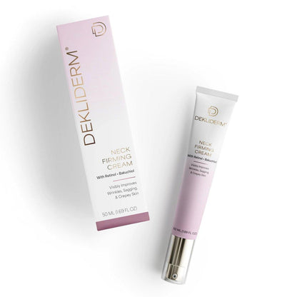 DEKLIDERM Halsstraffende Creme – Anti-Aging Retinol Creme reduziert sichtbar Falten und Erschlaffung am Hals – Halscreme gegen Festigkeitsverlust