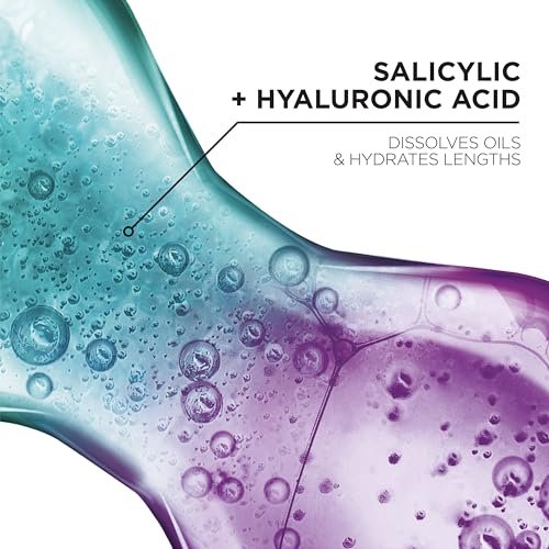 L'Oréal Paris Elvive Hyaluron + Pure Shampoo & Conditioner Set – Klärendes Shampoo und feuchtigkeitsspendender Conditioner mit Salicylsäure und Hyaluronsäure, 2 Flaschen à 400 ml