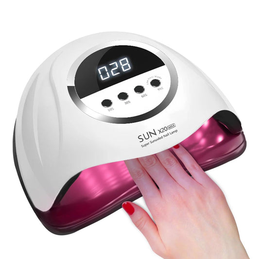 BEENLE 320W UV-LED-Nagellampe, Professioneller Nageltrockner mit 72 Perlen, 4 Timer-Einstellungen, Automatischer Sensor, LCD-Display