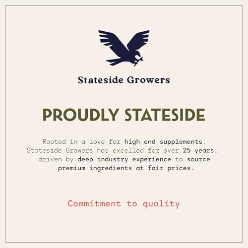 Stateside Growers Bio Weizengraspulver – 100 % Vollblattpulver für Energie, Entgiftung & Immununterstützung – Reich an Immunvitaminen, Ballaststoffen und Mineralien – Vegan, Roh & Glutenfrei (227 g)