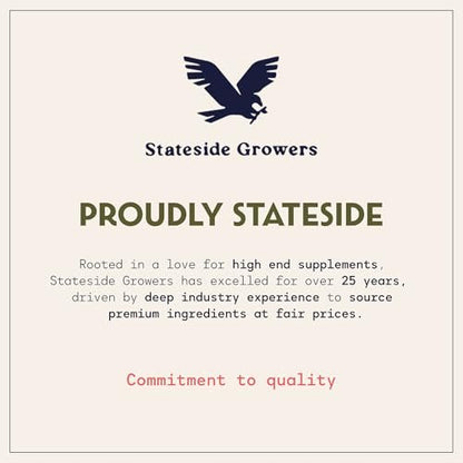 Stateside Growers Bio Weizengraspulver – 100 % Vollblattpulver für Energie, Entgiftung & Immununterstützung – Reich an Immunvitaminen, Ballaststoffen und Mineralien – Vegan, Roh & Glutenfrei (227 g)