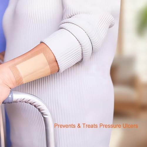 NeuHeils Silikon Super Saugfähiger Wundverband 13x13 cm, 10 Stück, Selbstklebende wasserdichte Bandage mit Ultrasorb-Polymer-Pad für stark exsudierende Wunden
