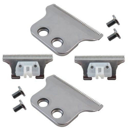 WELURE 2x Trimmer Messer Ersatzteile Kompatibel mit Wahl 5 Star Serie T-Wide Detailer (8081) und Cordless Detailer LI (8171) - T-Blade Ersatz