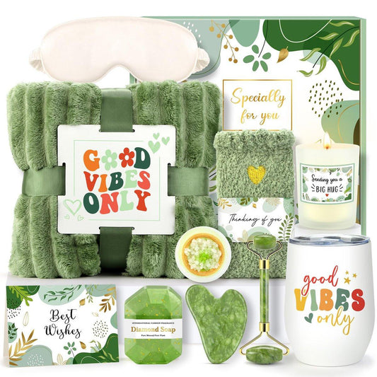 Self Care Geschenke für Frauen – Entspannungs-Geschenkkorb mit Wellness-Produkten für Erholung und Wohlbefinden
