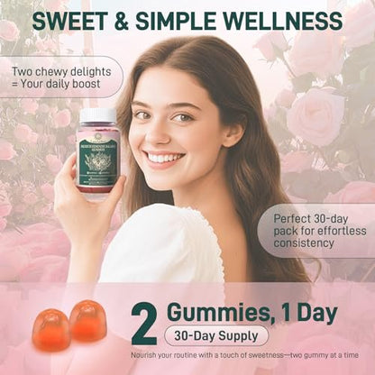 Premium Feminine Balance Gummies – Vaginal Probiotic für die pH-Balance und Gesundheit der Frau – Immununterstützung – Vegan, glutenfrei & halal – Hawaiianische Ananas – 60 Gummis – 30 Portionen