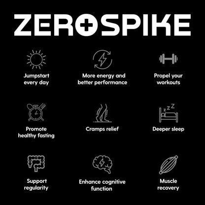 Zerospike No Sugar Electrolytes Powder Packets | Keto & Fasten Salze Getränkepulver | Schlüssel-Hydrations-Nährstoffe für gereinigtes Wasser | Clean, Geschmackspaket, Kalorienfrei | 15 Sticks
