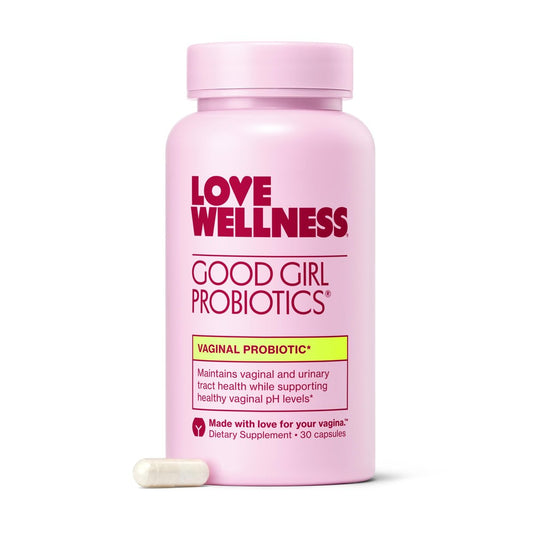 Love Wellness Good Girl Probiotics | Damen Vaginalgesundheit & pH-Balance | 9-Stämme Probiotikum für Harnwege, Hefepilze, Geruch & Immununterstützung | Glutenfrei (30-Tage-Vorrat)