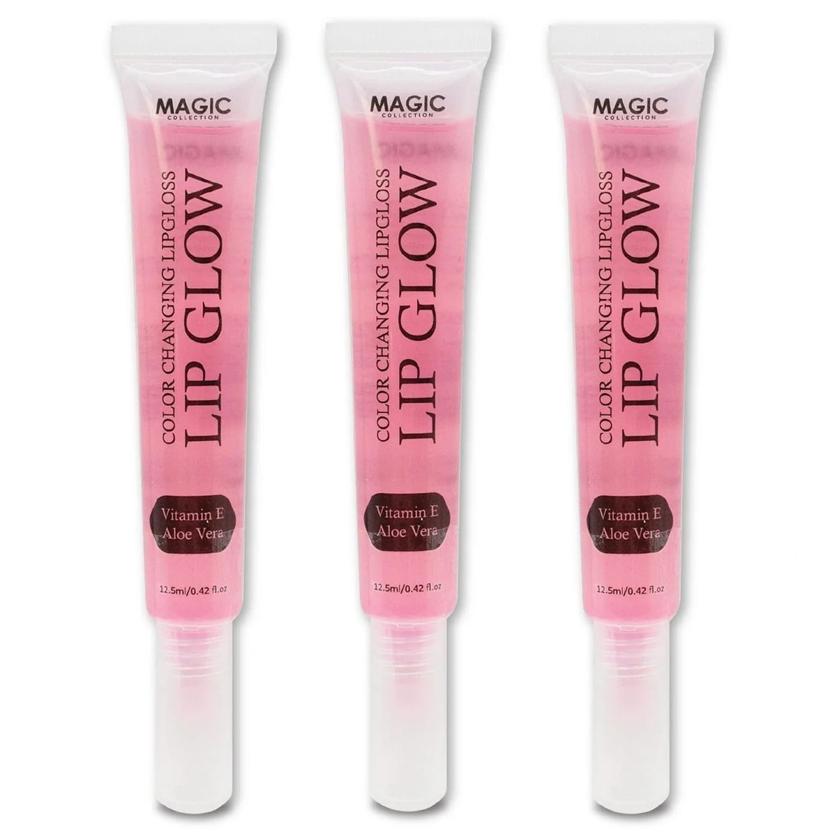 3er-Pack Bundle Farbwechselnder Lipgloss für gesunde, ultra-glänzende Lippen – Bringt Ihre natürliche Lippenfarbe zur Geltung