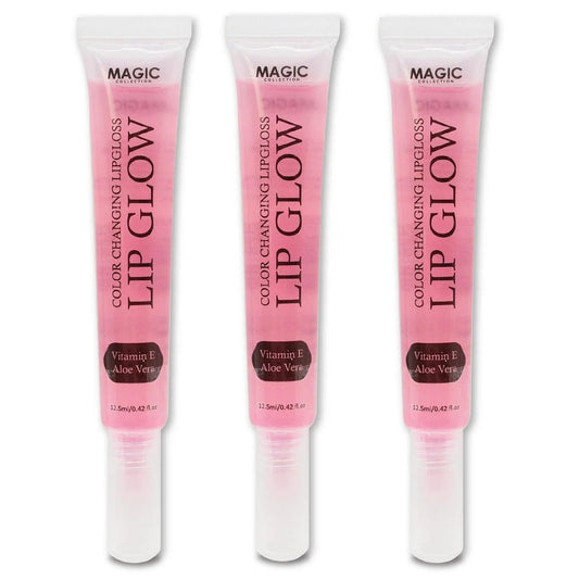3er-Pack Bundle Farbwechselnder Lipgloss für gesunde, ultra-glänzende Lippen – Bringt Ihre natürliche Lippenfarbe zur Geltung