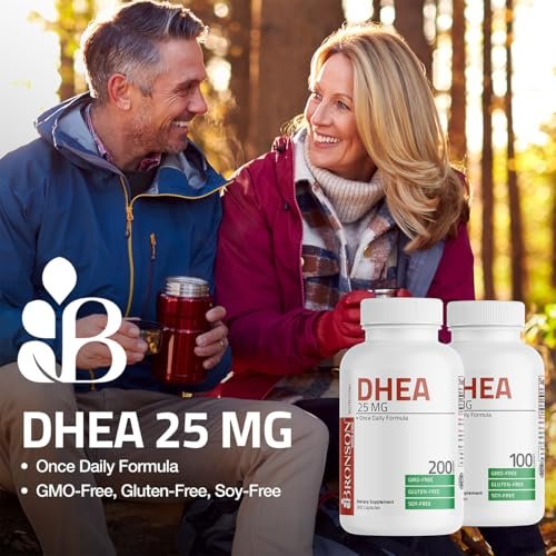 Bronson DHEA 25 mg Einmal täglich Formel, 100 Kapseln