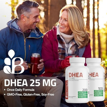 Bronson DHEA 25 mg Einmal täglich Formel, 100 Kapseln