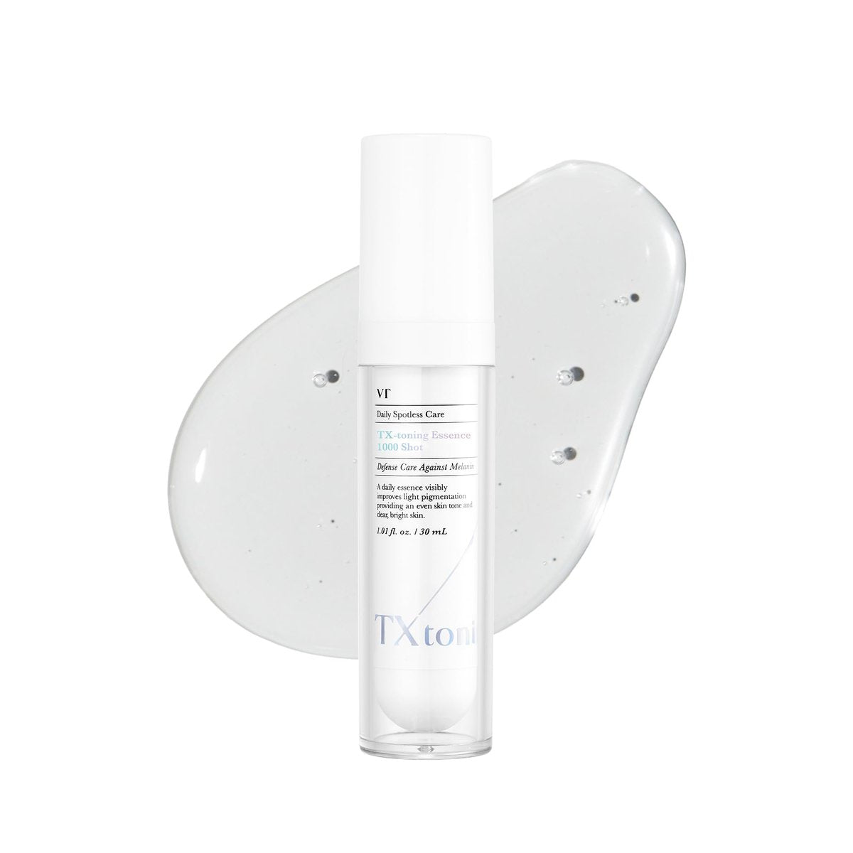 VT COSMETICS TX Toning Essence 1000 Shot – Tranexamsäure-Serum mit Niacinamid und Glutathion für strahlende Glas-Haut, gegen dunkle Flecken, Sonnenflecken, Altersflecken und Aknenarben, koreanische Hautpflege (30 ml)