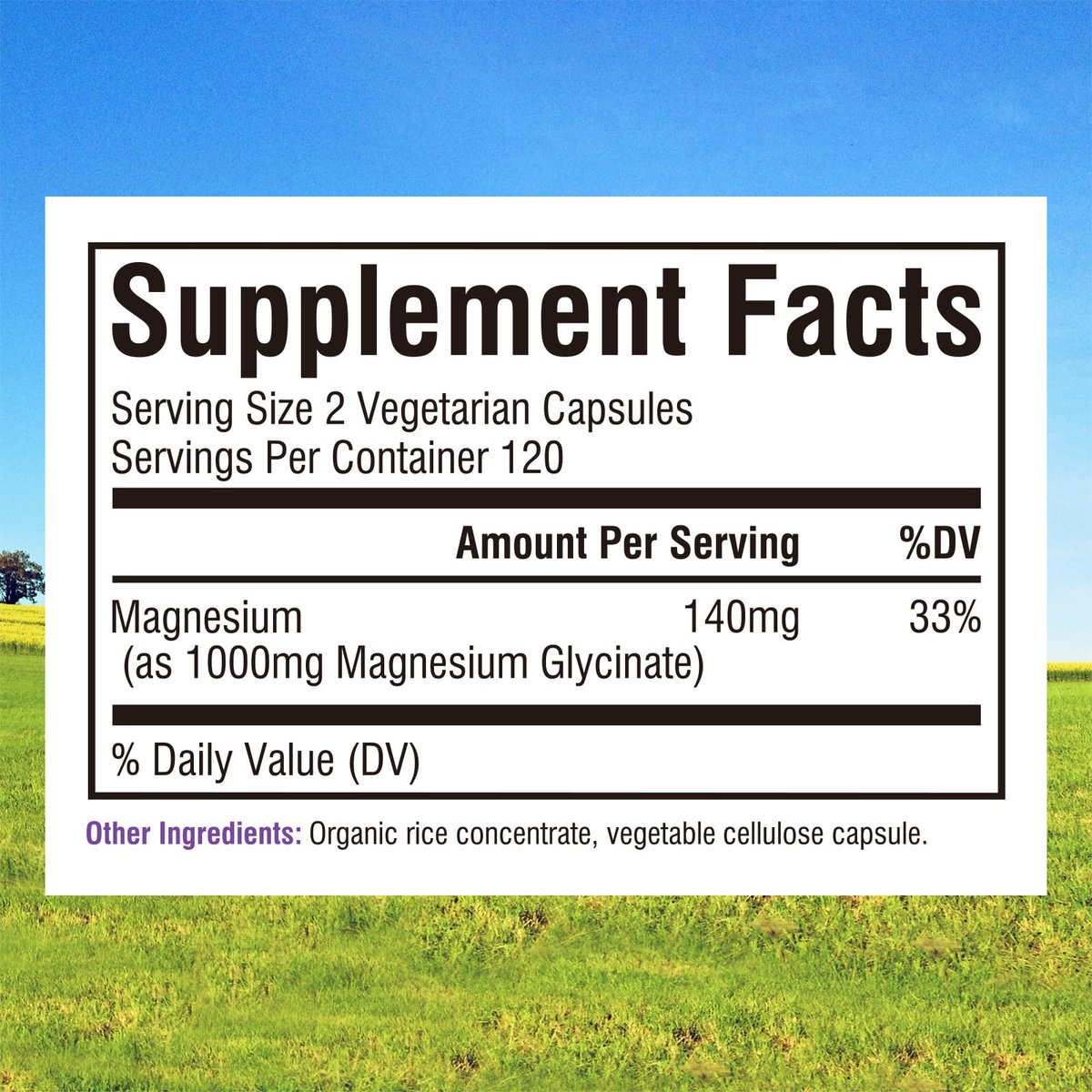 Innate Vitality Magnesium Glycinat 1000 mg pro Portion | 140 mg elementares Magnesium – hochabsorbierend, nicht gepuffert, Non-GMO & glutenfrei – für Nerven-, Knochen- und Herzgesundheit – 240 Kapseln