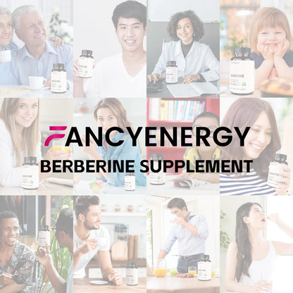 FANCYENERGY Berberin HCl Komplex mit Ceylon-Zimt & Citrus Bergamot – Pflanzliche Kapseln für tägliches Wohlbefinden – 120 vegane Kapseln