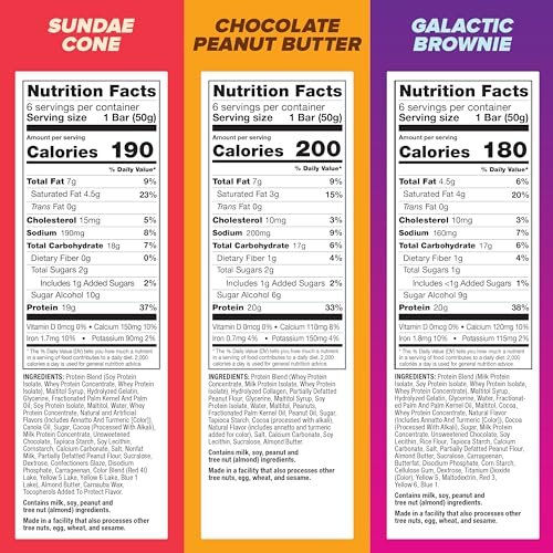 Pure Protein Neuheiten Variety Pack Proteinriegel – 20 g Protein, 3 g Zucker, 190 Kalorien (18er Pack) Zuckerarm* High Protein Snack – Glutenfrei – Perfekt für einen gesunden Snack