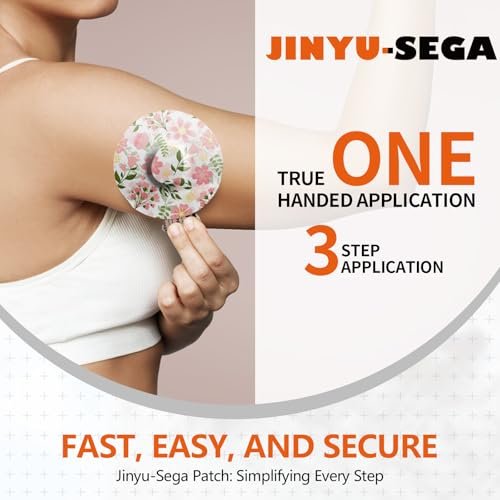 Jinyusega Dexcom G7 Haftpflaster – 20 Stück wasserdichte Overpatches mit Easy-Peel-Tab für 10–14 Tage Halt