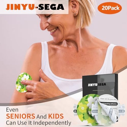 Jinyusega Dexcom G7 Haftpflaster – 20 Stück wasserdichte Overpatches mit Easy-Peel-Tab für 10–14 Tage Halt