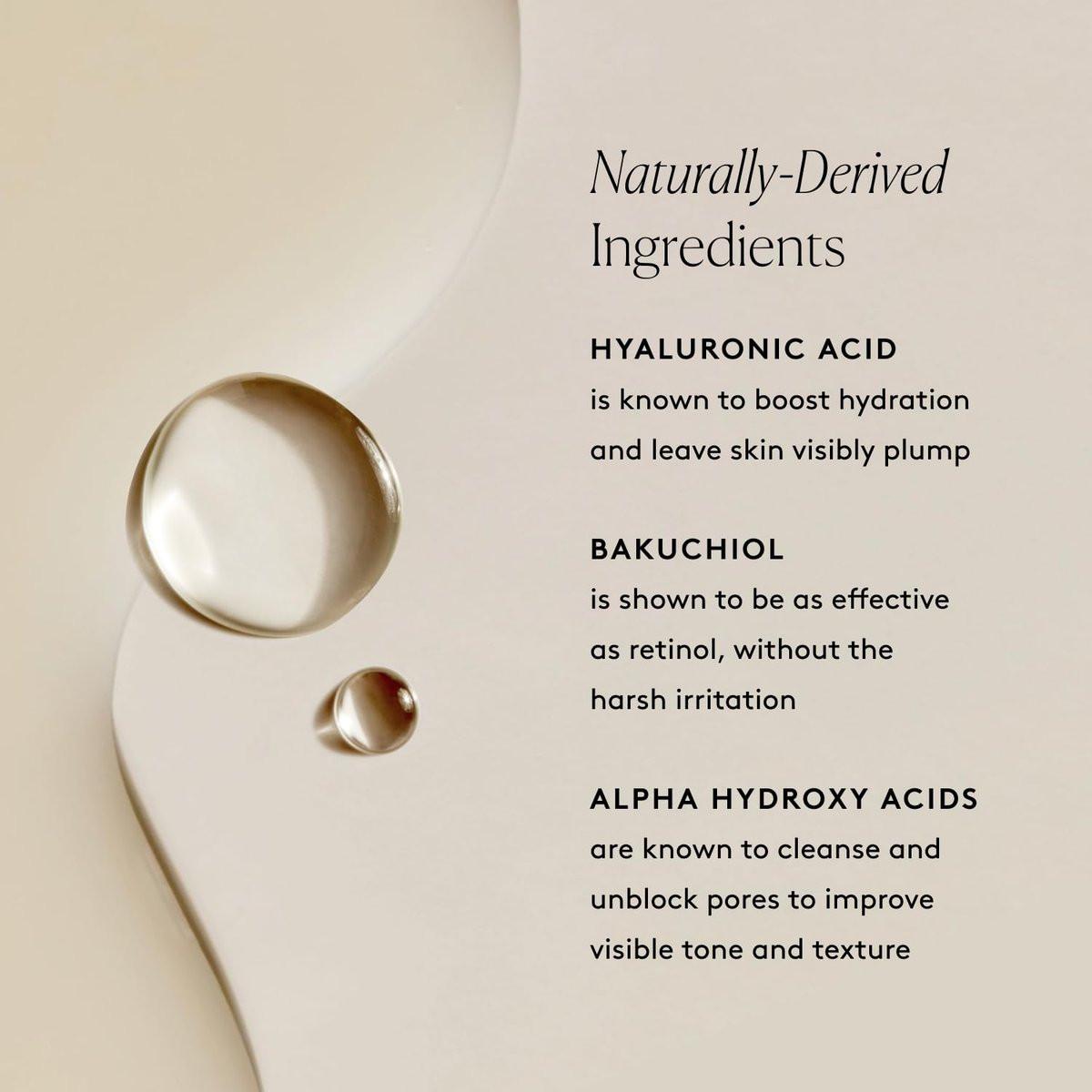 Naked & Thriving Wrinkle-Fighter Set – Renew Resurfacing Night Serum & Illuminate C+ Serum (2x30ml) – Anti-Aging Geschenkset mit Hyaluronsäure und Bakuchiol
