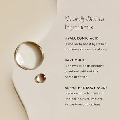 Naked & Thriving Wrinkle-Fighter Set – Renew Resurfacing Night Serum & Illuminate C+ Serum (2x30ml) – Anti-Aging Geschenkset mit Hyaluronsäure und Bakuchiol