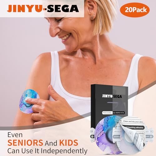 Jinyusega Klebepflaster für G7 – 20 Stück wasserdichte G7 Overpatches mit Easy-Peel-Tablett und vorgestanzter Rückseite, CGM-Sensor-Abdeckung für 10–14 Tage, Sealove