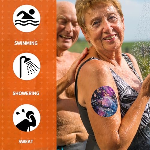 Jinyusega Klebepflaster für G7 – 20 Stück wasserdichte G7 Overpatches mit Easy-Peel-Tablett und vorgestanzter Rückseite, CGM-Sensor-Abdeckung für 10–14 Tage, Sealove