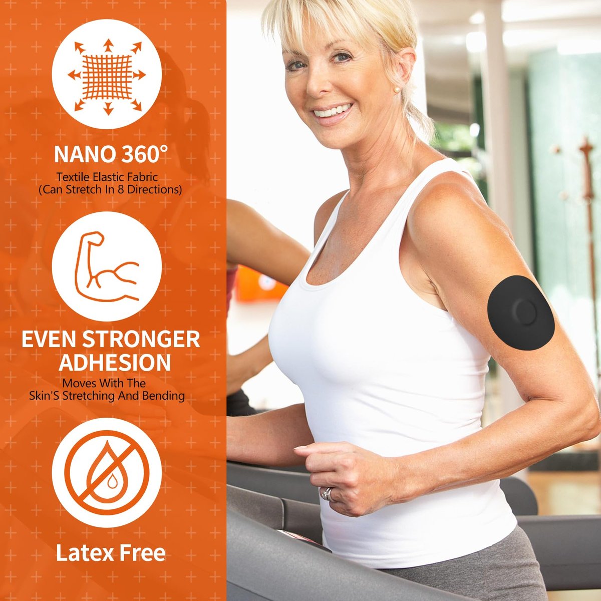 Sensorabdeckungen für Libre 3 – 20er-Pack wasserdichte Klebepflaster mit Easy-Peel-Reißlasche, vorgeschnittene Rückseite, CGM-Sensorabdeckung für 10–14 Tage
