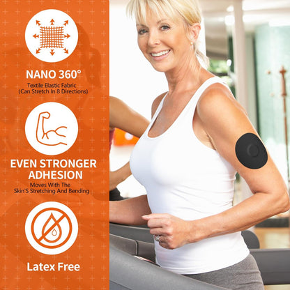 Sensorabdeckungen für Libre 3 – 20er-Pack wasserdichte Klebepflaster mit Easy-Peel-Reißlasche, vorgeschnittene Rückseite, CGM-Sensorabdeckung für 10–14 Tage