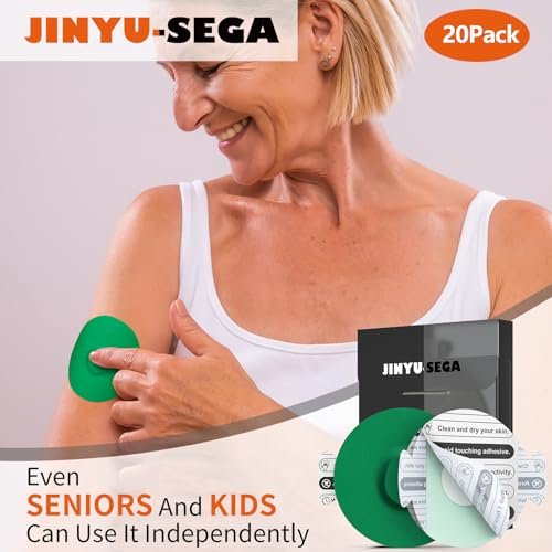 Sensor Covers für Libre 3 wasserdicht – 20 Klebepflaster für Libre 3, mit Easy-Peel-Tablett vorgestanzter Rückseite, CGM-Sensorabdeckung für 10–14 Tage, Mischfarben