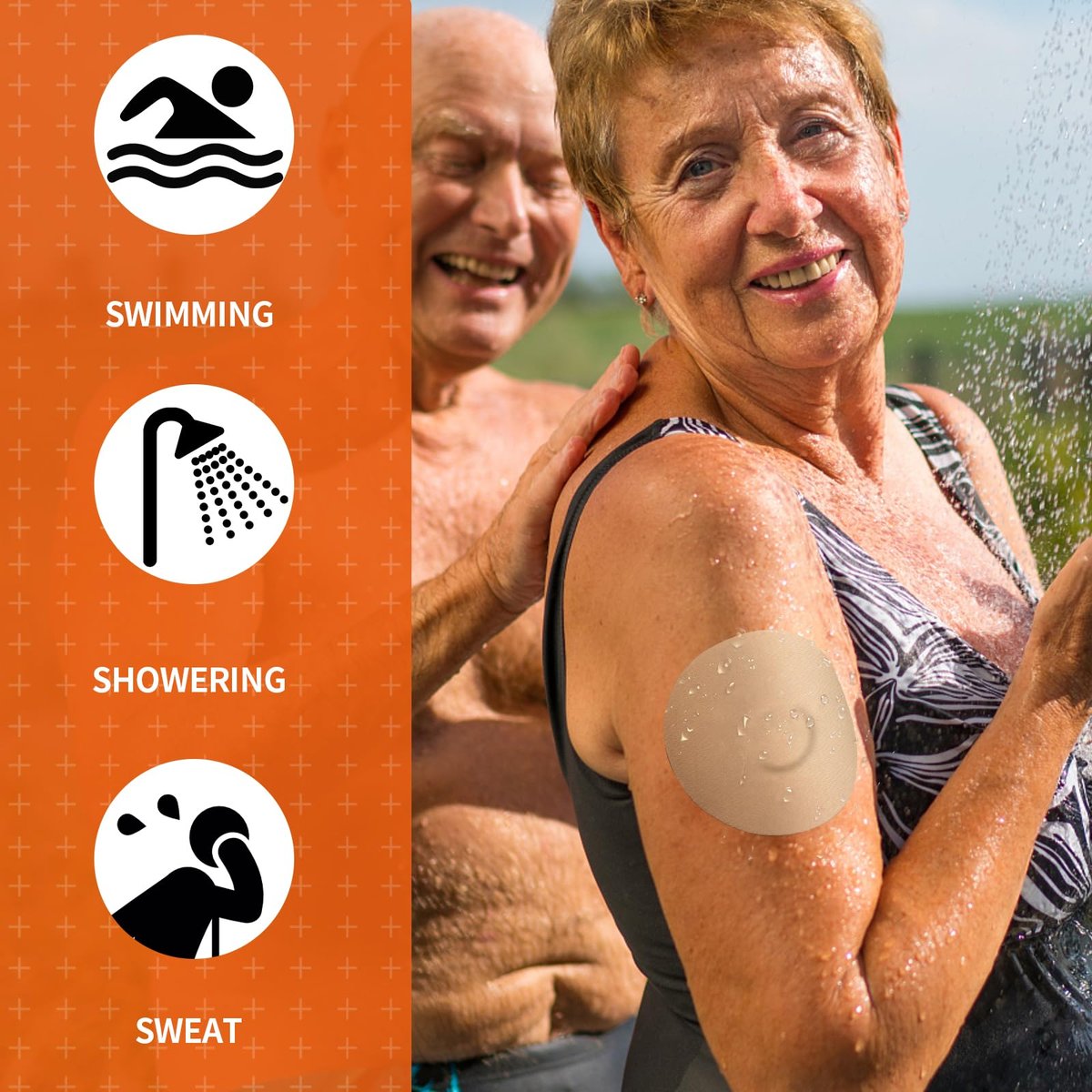 Sensor Covers für Libre 3 wasserdicht – 20 Stück Klebepflaster für Libre 3 mit Easy-Peel Tab, vorgeschnittene Trägerfolie, CGM-Sensor-Tape für 10–14 Tage