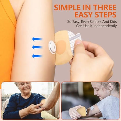 Sensor Covers für Libre 3 wasserdicht – 20 Stück Klebepflaster für Libre 3 mit Easy-Peel Tab, vorgeschnittene Trägerfolie, CGM-Sensor-Tape für 10–14 Tage