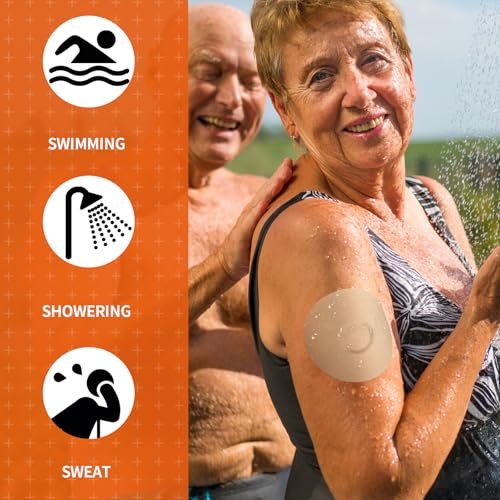 Sensor Covers für Libre 3 wasserdicht – 20 Stück Klebepflaster für Libre 3 mit Easy-Peel Tab, vorgeschnittene Trägerfolie, CGM-Sensor-Tape für 10–14 Tage